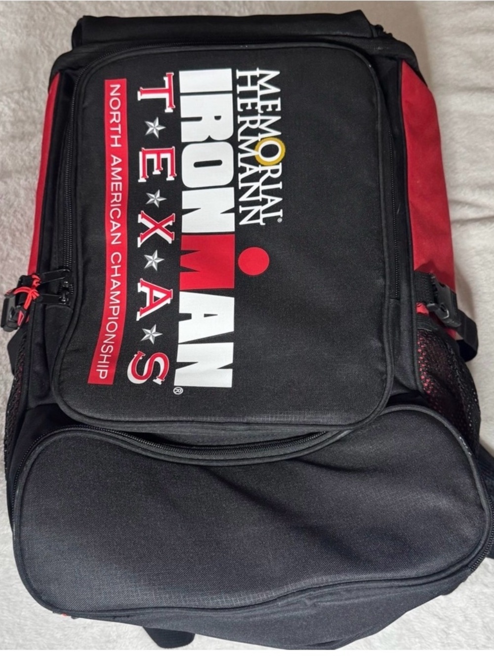 Ironman Texas Duffel Backpack Triathlon Bag Gym Travel Athlete Backpack NWOT